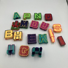 Alphabots Transforming Letters Lot of 18 Letters  Incomplete Set