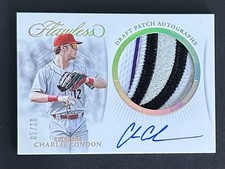 Charlie Condon 2025 Panini Flawless Draft Patch Autographs Gold #5/10