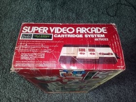 Sears Intellivision Super Video Arcade Console in Box + 18 Games Works See Pics 