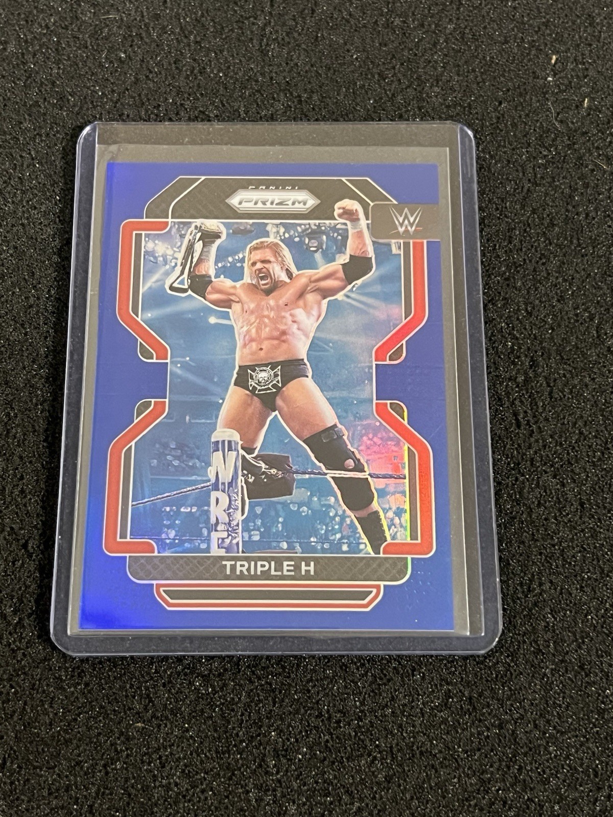 Triple H 2022 Panini Prizm WWE Blue Prizm #d /199 #194 HOF