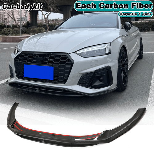 Spoiler anteriore in carbonio labbro spoiler attacco spada per Audi A5 Sline S5 20UP - Foto 1 di 11