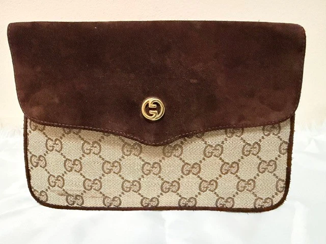 Gucci Suede Exterior Brown Bags & Handbags for Women for sale | eBay