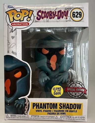 Funko Pop! Animation Scooby-Doo - Phantom Shadow #629 Figure Glows NEW 142-4