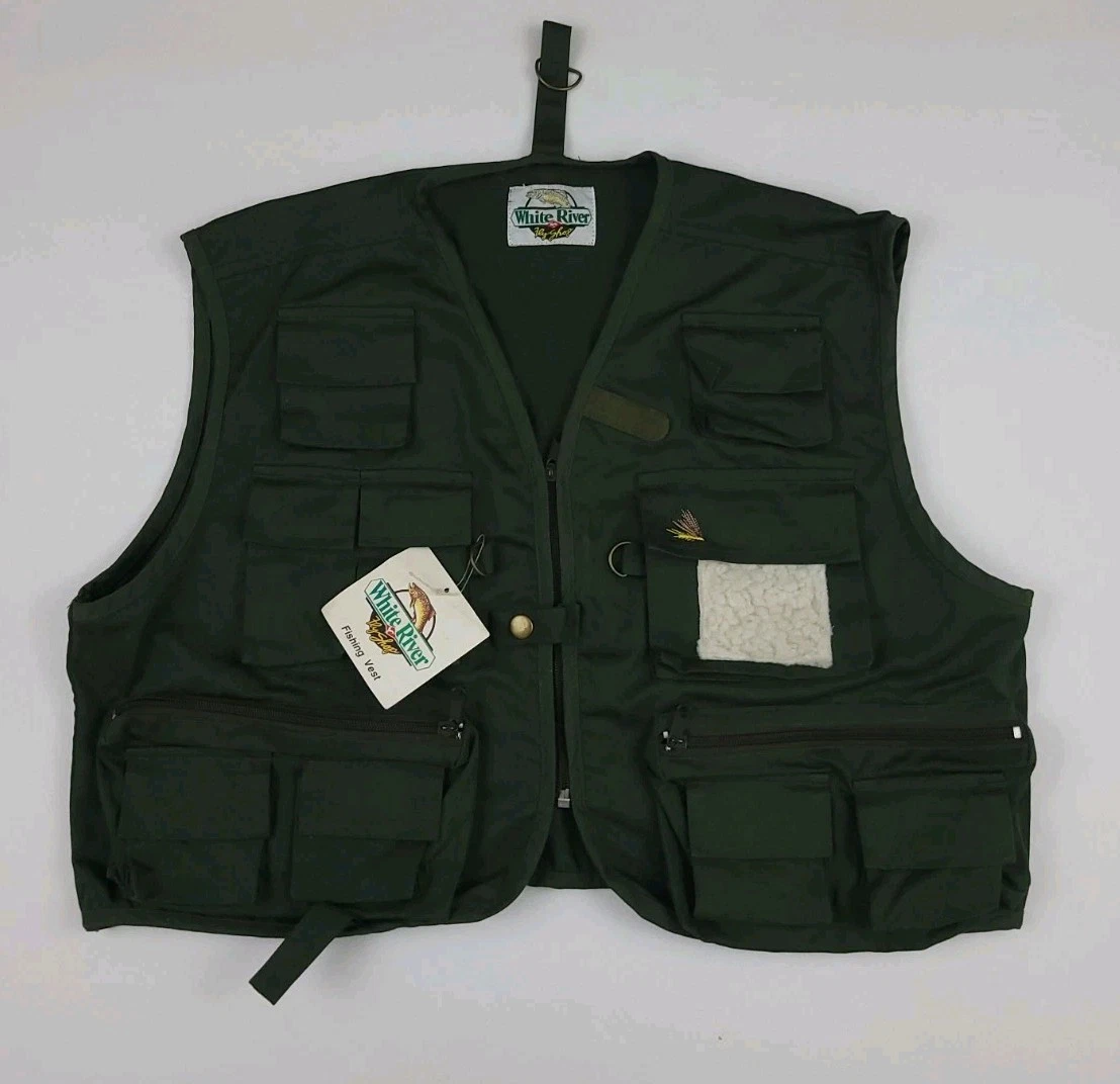 Vintage 90s White River Fly Shop Fishing Vest NWT Deadstock Cargo Outdoor Sport
Opens in a new windo