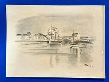 Vincent van Gogh (Handmade) Drawing on antique paper Signed and Sealed.