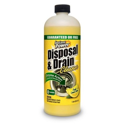 Garbage Disposal Drain Cleaner and Odor Remover for Sink 33.8 Oz. Lemon