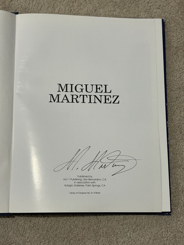 Miguel Martinez Signed Art Book Hardcover Published by Act 1 Publishing - Picture 2 of 22