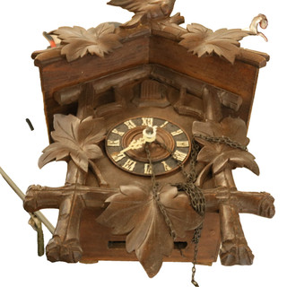 Alte Schwarzwald Kuckuksuhr für Bastler 44 x 30 cm