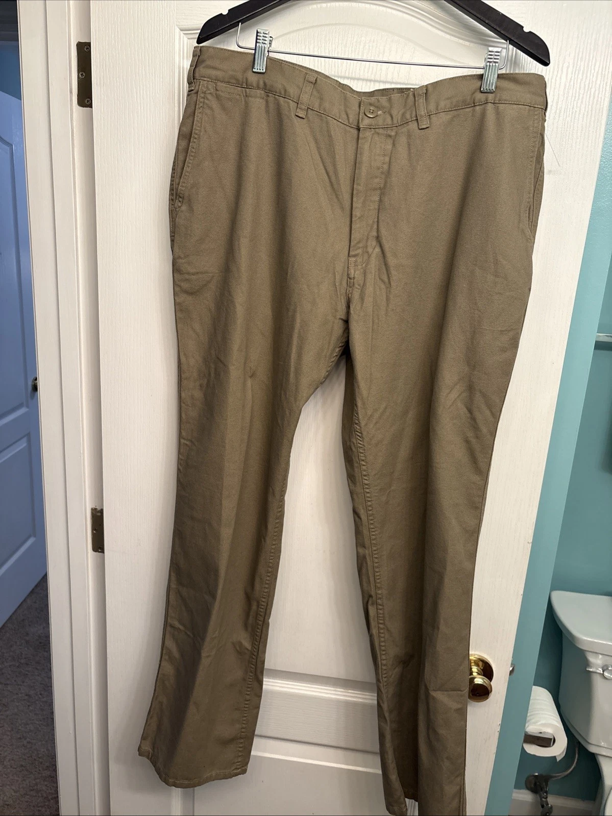 Patagonia Mens Organic Cotton Canvas Chino Pants Khaki Tan Straight Leg Size 38