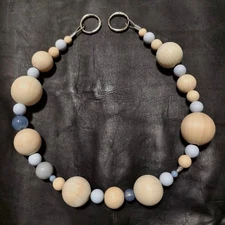 Bead Wallet Chain 72cm, Unique Beaded Strap, Handmade, Used