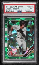 2019 Bowman Chrome Draft Sapphire Edition Green 38/50 Corbin Carroll PSA 9 v9t