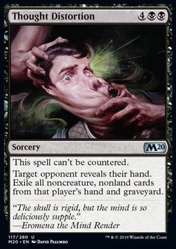Magic/MTG Thought Distortion M20-117 Uncommon Englisch Good