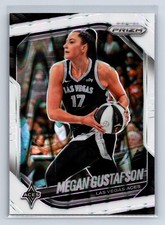 Megan Gustafson 2025 Panini Prizm WNBA White Seismic Prizms Las Vegas Aces #49