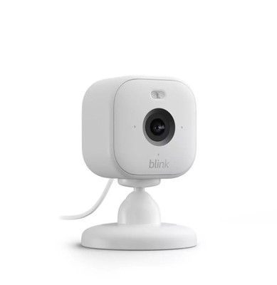 Blink Mini 2   Plug-in Smart Überwachungskamera weiß