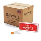 Roxwell Cigarette Tubes King Size Classic Red Regular Filter Tubes Full Case 50