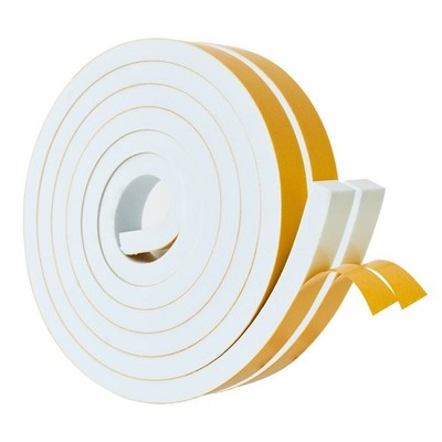 High Density Foam Weather Stripping Door Seal Strip Insulation Tape Roll for ...