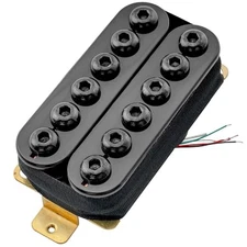 Artec HIVB Invader Ceramic Humbucker Pickup Bridge Pickup 16.8K Black Bridge