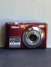 Nikon Coolpix 12. 0 3. 6x Red Digital Compact Camera AA Batteries