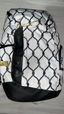 Nike Hoops Elite Pro White Printed Caged Chain Basketball Backpack DQ5178-RARE