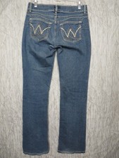 Wrangler Boot Cut Jeans Womens 5/6 x 34 Mid Rise Stretch Denim