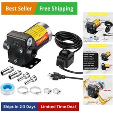 110V AC Self-priming Gasoline Fuel Oil Transfer Pump with Reversible Pumping ...