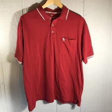Knights Sportswear Men's Red Polo Shirt XL Classic Fit Short Sleeve Collared