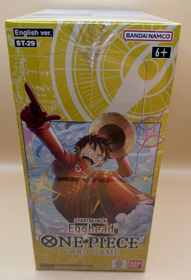 ONE PIECE ST29 SEALED BOX OF 6 STARTER DECKS ENGLISH - EGGHEAD ST 29 DECK ENG