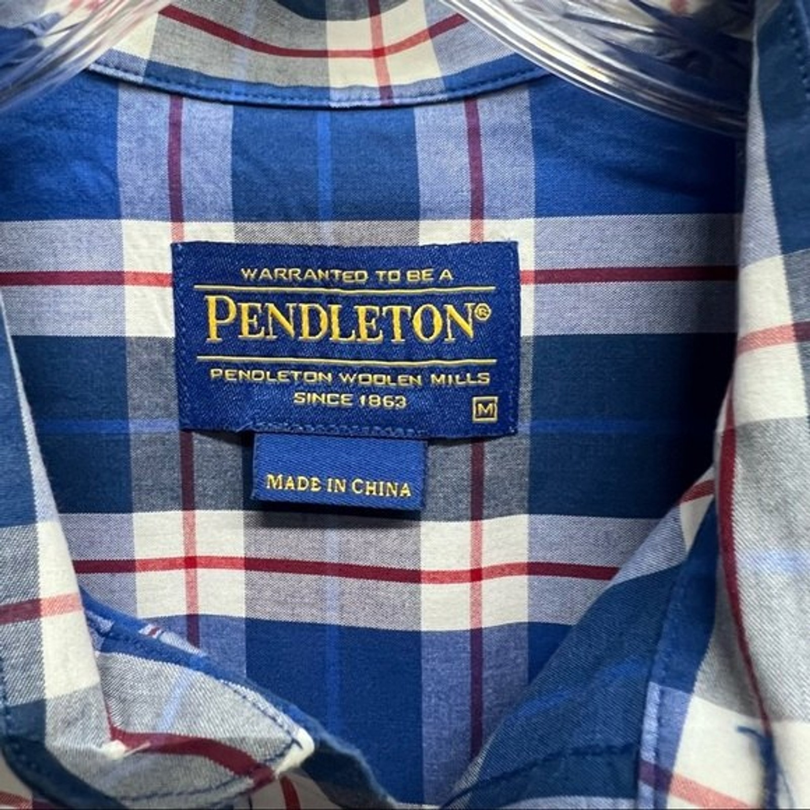Pendleton classic button down plaid shirt men's l… - image 4