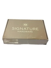 Signature Hardware Hibiscus Widespread Bathroom Faucet - Brushed Nickel Open Box