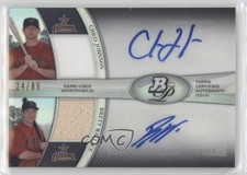 2011 Bowman Platinum Dual Relic 24/89 Chris Johnson Brett Wallace Auto 0y4a
