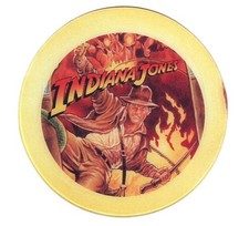 Indiana Jones Round Coaster lata 90. Pinball Game Film Pamiątki Przedmioty kolekcjonerskie
