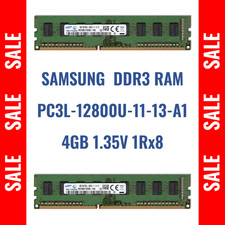 Samsung DDR3 RAM 4GB 1600MHz PC3L-12800U UDIM...