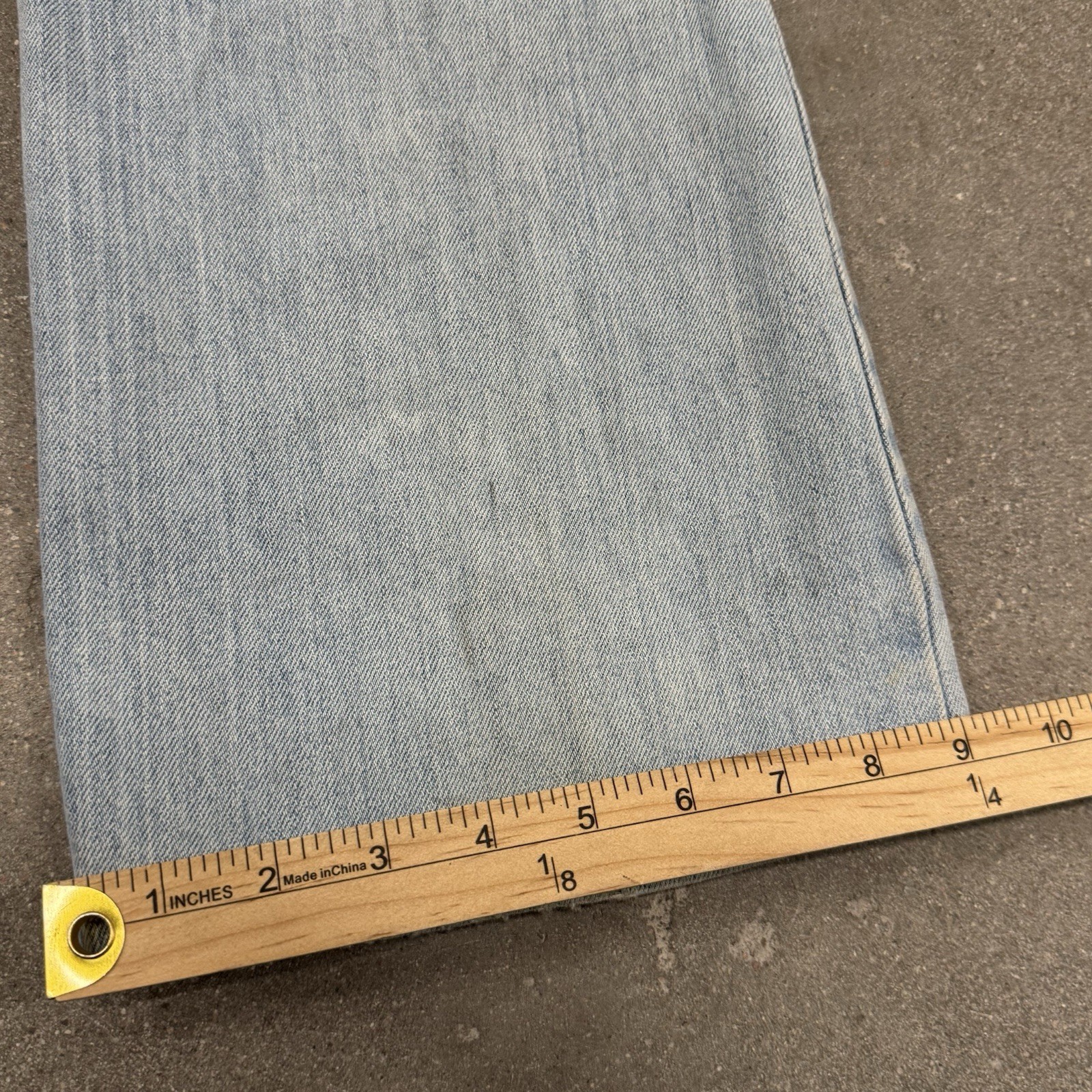 Vintage Levis Light Wash Jeans 28x30 Big Bell Bottom Flare Orange Tab 70s thumbnail 9