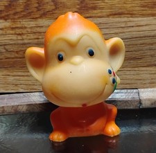VTG USSR Soviet Era 5 1/2" Collectible Russian Rubber Toy Monkey R - 89