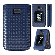 Ailiber TCL Flip 3 Phone Case Screen Protector Dual Layer Shockproof Rugged Blue