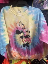 Disney Minnie Mouse tie dye Sweatshirt size XL NWOT Rare Mickey Mouse Plus