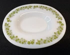 VINTAGE PYREX CORNING GRAVY BOAT "UNDER PLATE ONLY" CRAZY DAISY 77-U