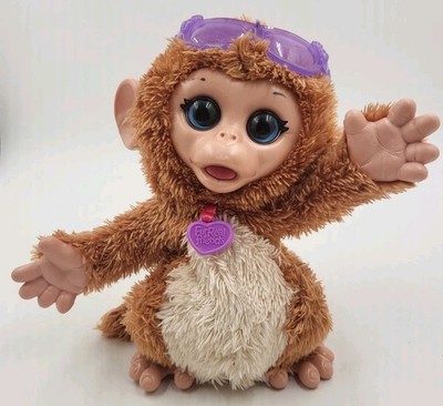 FurReal Friends Baby Cuddles My Giggly Monkey Pet Plush Interactive Toy Works