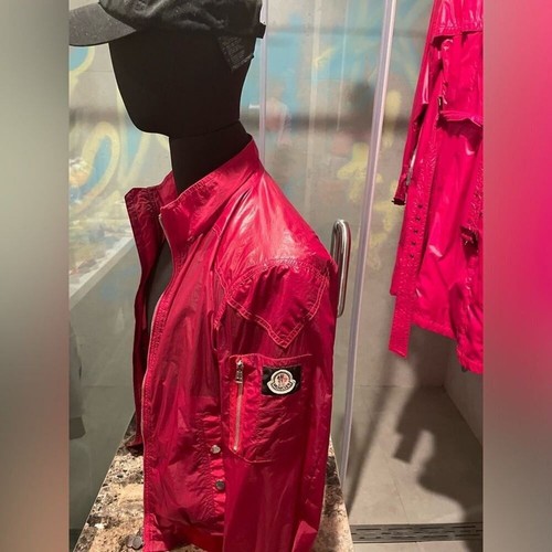 Moncler Windbreaker - Mens - Ruby Red - Size Medium - Picture 3 of 16