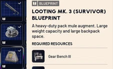 LOOTING MK 3 (SURVIVOR) BLUEPRINT