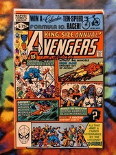 The Avengers Annual #10 1st App Rogue SIGNED W/COA RUBINSTEIN SHOOTER GOLDEN VF+