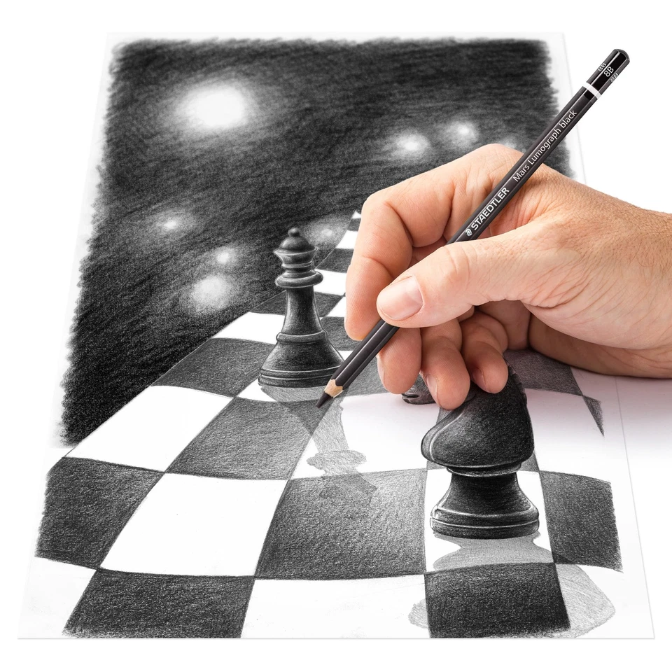 Staedtler Mars Lumograph Black Art Pencils, Presharpened Office Product - Image 4 of 4