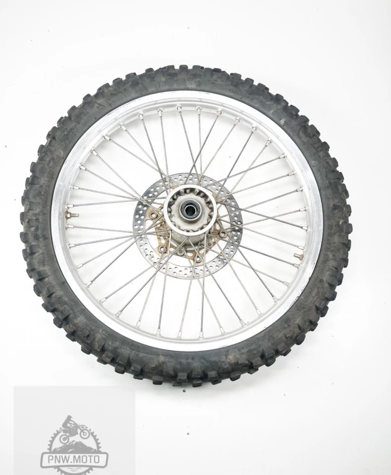 2002 Yamaha YZ250F YZ450F YZ250 YZ 250 125 OEM 21" FRONT WHEEL RIM HUB TIRE - Image 3 of 4