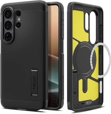 Black MagFit Tough Armor Case with Kickstand for Galaxy S26 Ultra - Military-Gra