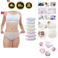 Women's Disposable Underwear Ladies Briefs Paper Printing Panties for Travel ...