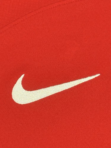 2022/23 Poland Away Jersey #9 Lewandowski Medium Nike World Cup Soccer Red Kit - Picture 9 of 16