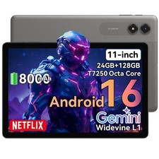 TABWEE T50 Android 16 AI Tablet 11 Zoll 90Hz 24GB RAM 128GB 8000mAh Gemini …