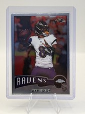 2025 Topps Chrome Football Lamar Jackson #1975-3 1975 Throwback Ravens