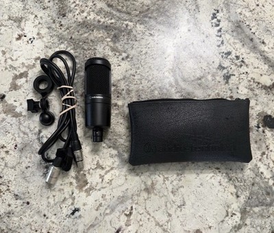 Audio-Technica AT2020 XLR Condenser Microphone Complete - Excellent Condition