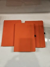 Simply Genius Hardcover Notebooks Lot Of 3 New Orange